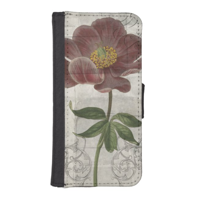 French Floral I iPhone Wallet Case (Front)