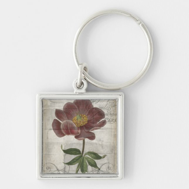 French Floral I Keychain (Front)