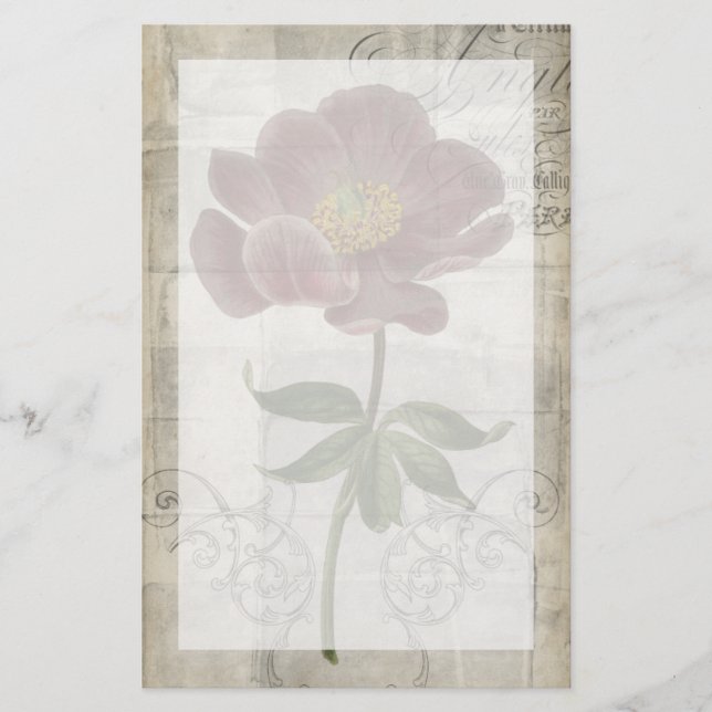French Floral I Stationery (Front)