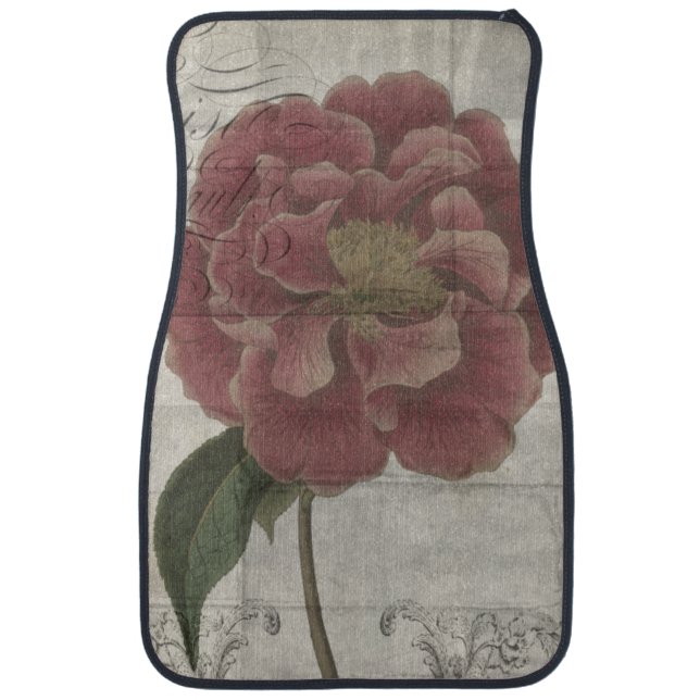 French Floral III Car Mat (Front)