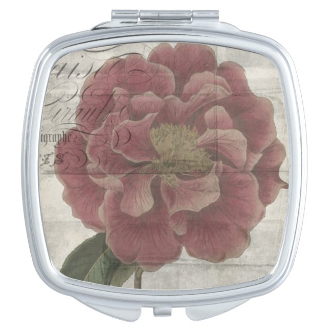 French Floral III Mirror For Makeup (Front)