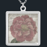 French Floral III Silver Plated Necklace<br><div class="desc">Floral</div>