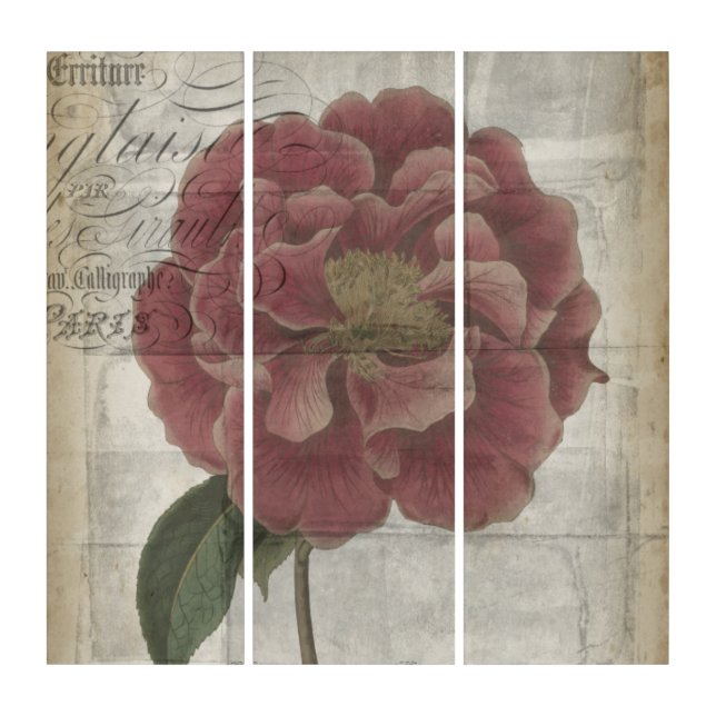 French Floral III Triptych (Front)