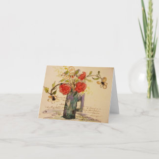 French Floral notes by artist, Lu Harris-Burr