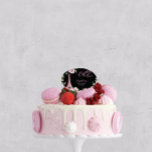 French Floral Oh La La Bridal Shower Cake Topper