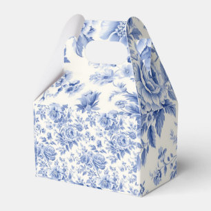 french floral pattern favor boxes