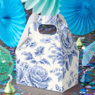 french floral pattern favor boxes