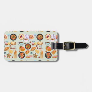 French Food Luggage Tag