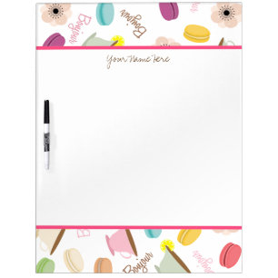French Food Personalized Dry Erase Board
