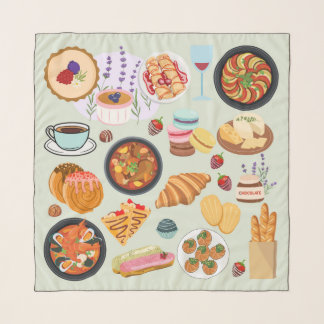 French Food Scarf