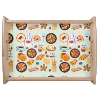 French Food Serving Tray