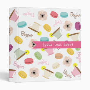 French Food Themed Personalized Binder