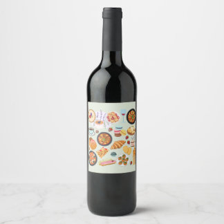 French Food Wine Label