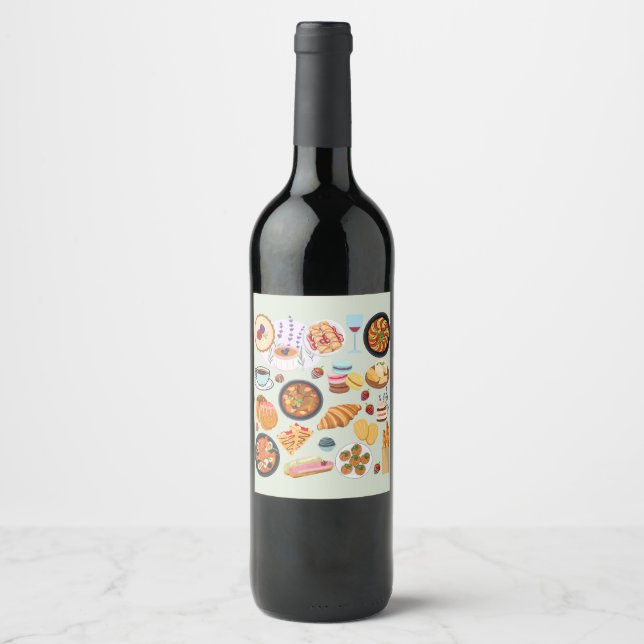  French Food Wine Label (Front)