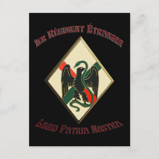 French Foreign Legion 1er RE Legio Patria Nostra Postcard