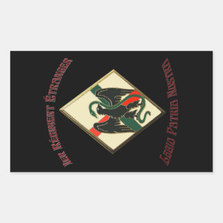 French Foreign Legion 1er RE Legio Patria Nostra Rectangular Sticker