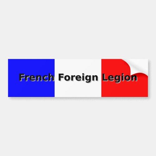 French Foreign Legion Bumper Sticker