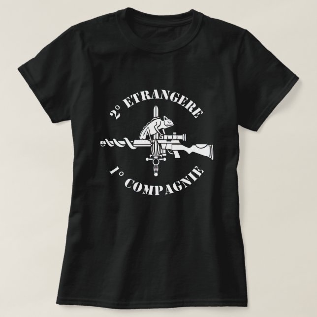 French Foreign Legion Legion Etrangere Sniper T-Shirt (Design Front)