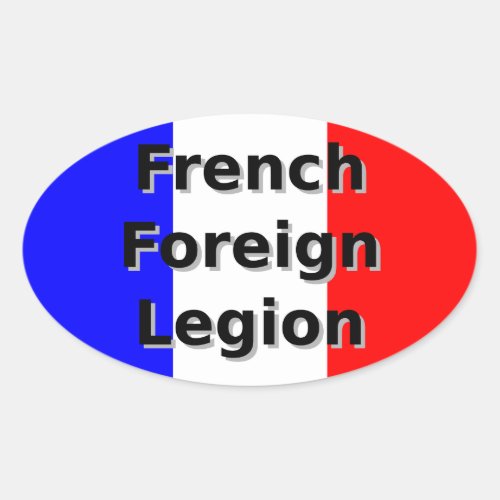 French Foreign Legion Oval Sticker
