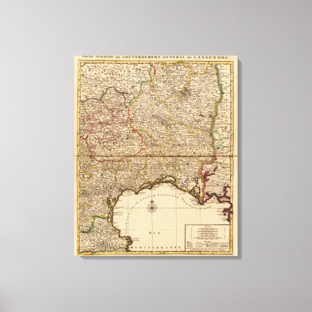 French forests and settlements canvas print (Front)