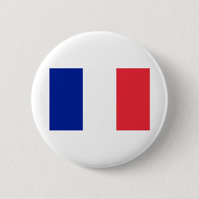 French - France Flag Button (Front)