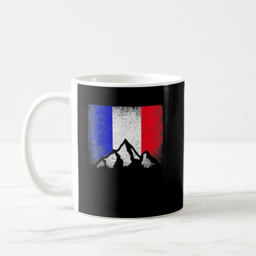 French France Flag Mountain Ski Winter  Country Sk Coffee Mug