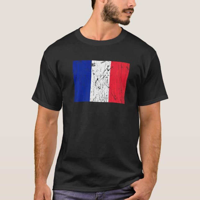 French France Flag Pride French Flag T-Shirt (Front)