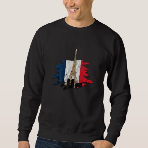 French France Paris Bonjour Marseille Monaco Eiffe Sweatshirt