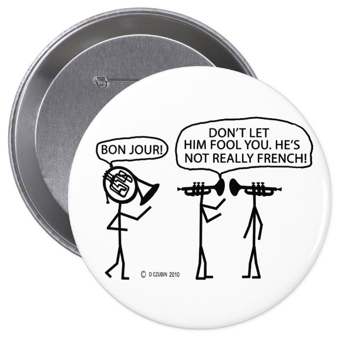 French French Horn Button