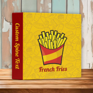 French Fries 3 Ring Binder