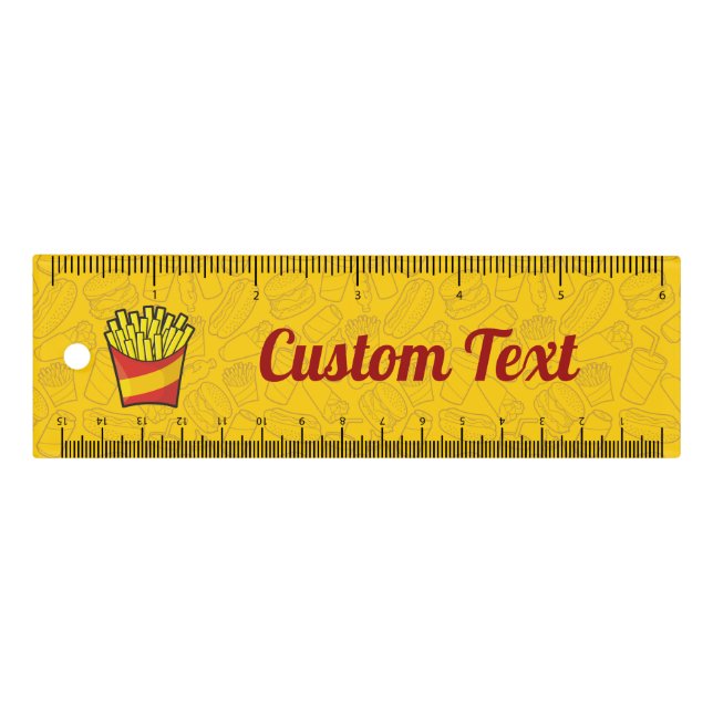 French Fries 6 inch Ruler (Front)