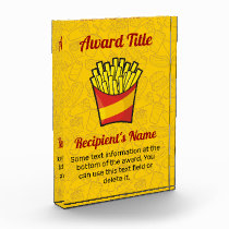 French Fries Acrylic Award