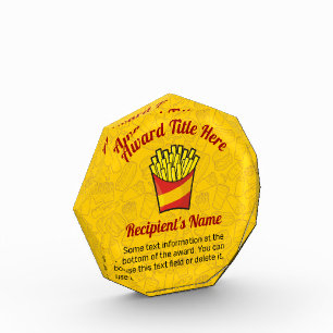 French Fries Acrylic Award