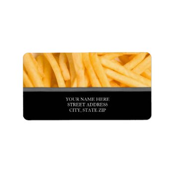 French Fries Address Labels by lifethroughalens at Zazzle