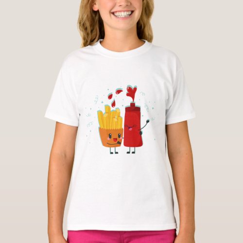 French Fries and Ketchup Best Friend T_Shirt