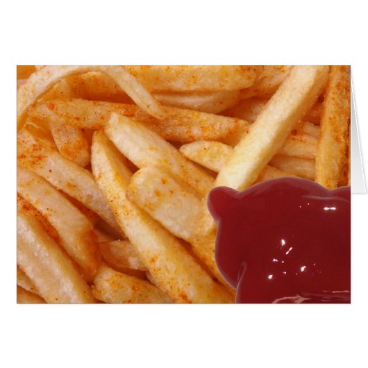 French Fries and Ketchup Cards (Front Horizontal)