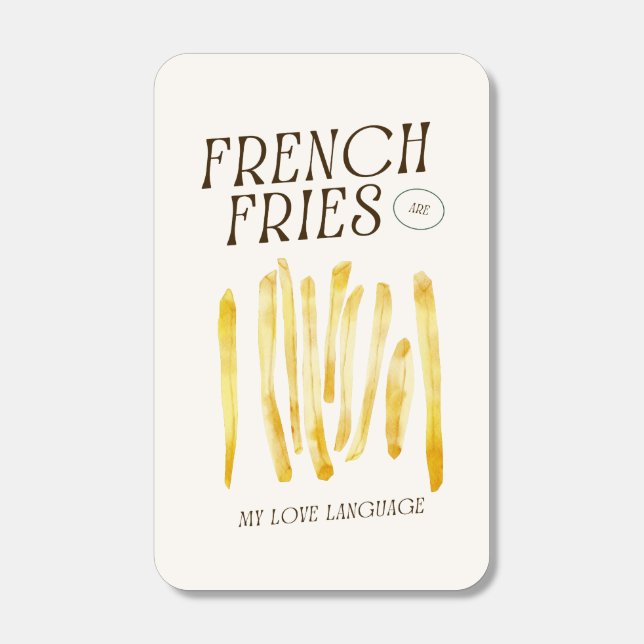 French Fries Are My Love Language Matchbox Matchboxes (Front)