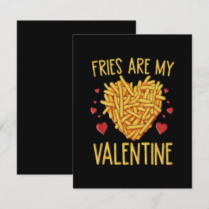 French Fries Are My Valentine Enclosure Card