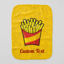French Fries Baby Burp Cloth