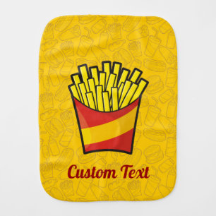 French Fries Baby Burp Cloth