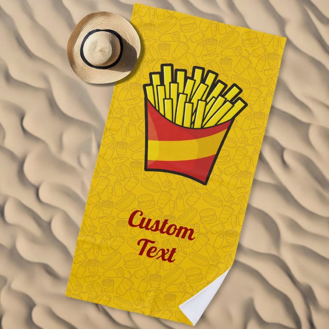 French Fries Beach Towel (Creator Uploaded)