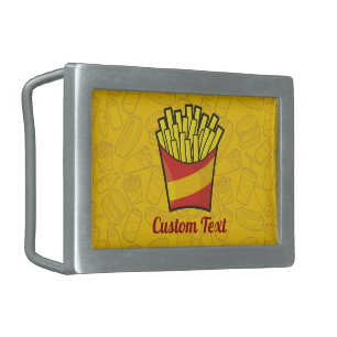 French Fries Belt Buckle