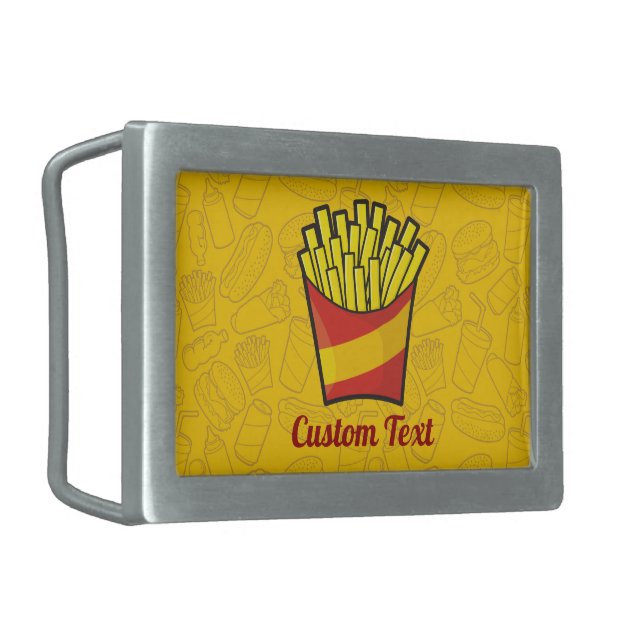French Fries Belt Buckle (Front Left)