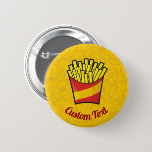 3 wunderschöne Buttons Badge Pins Fast Food 
