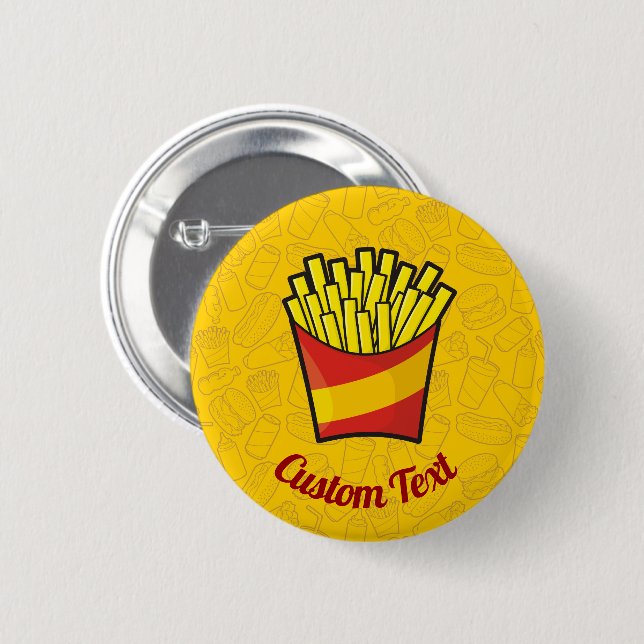 French Fries Button (Front & Back)
