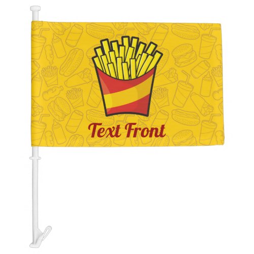 French Fries Car Flag