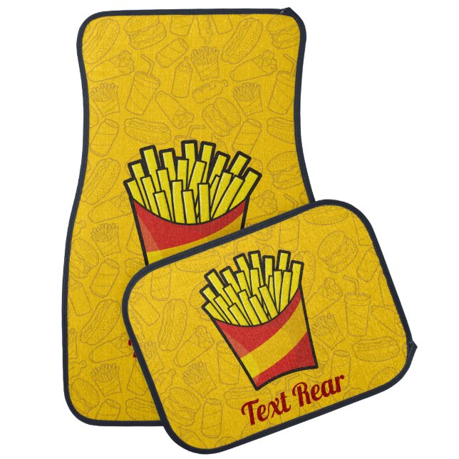 French Fries Car Mat (Set)