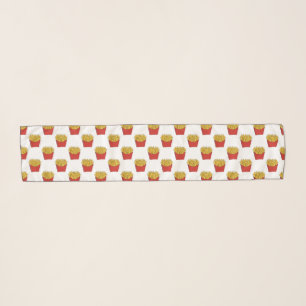 French fries cartoon illustration scarf