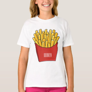 French fries cartoon illustration T-Shirt