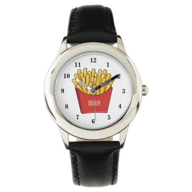 French fries cartoon illustration watch (Front)